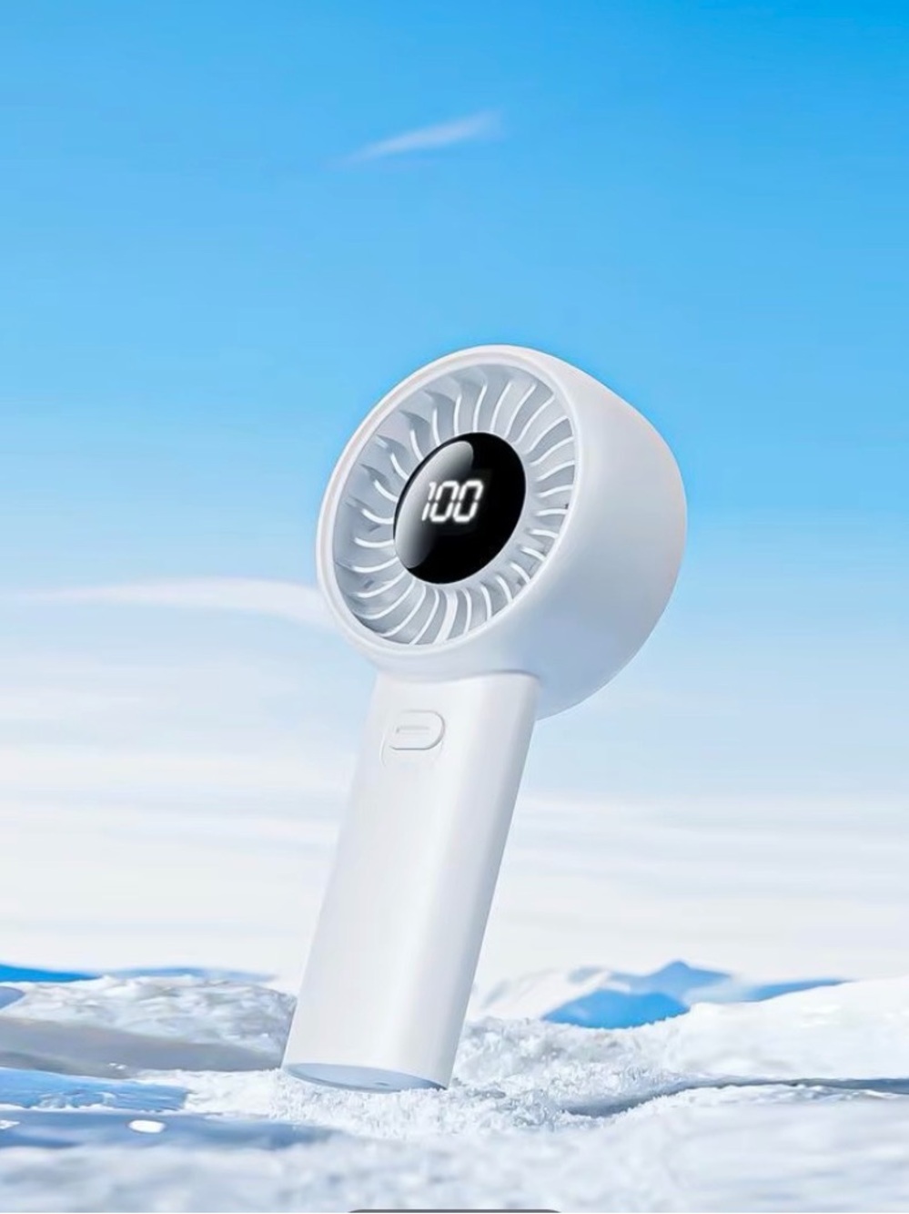 Qualitell Y4 white portable handheld fan (NWT)